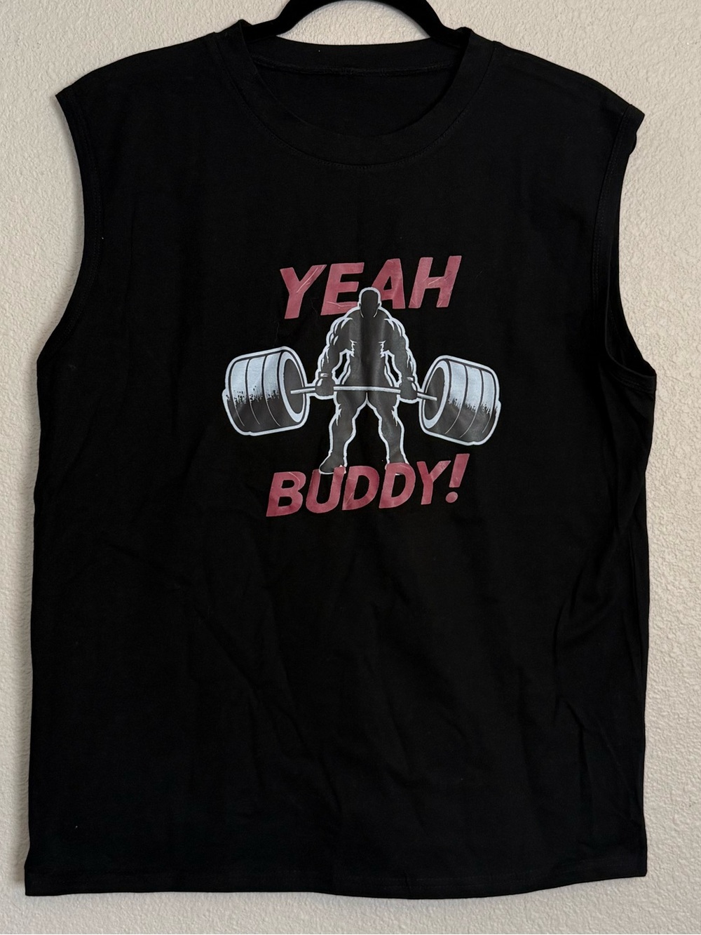Yeah Buddy! Graphic Muscle Tank Top - Black